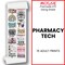 Pharmacy Technician DTF Transfer Gang Sheets - 22x60 Direct-to-Film Iron On Transfers